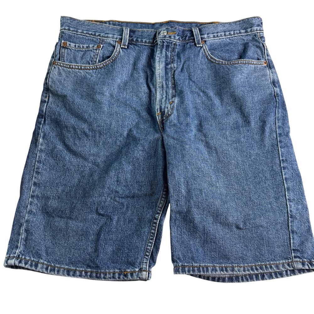 Levi’s 505 Regular Fit Denim Jean Shorts Men’s 38 Blue 100% Cotton Dad Jorts